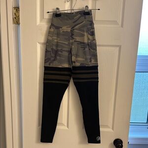 Bombshell Sportswear Kids Leggings in Camo and Black